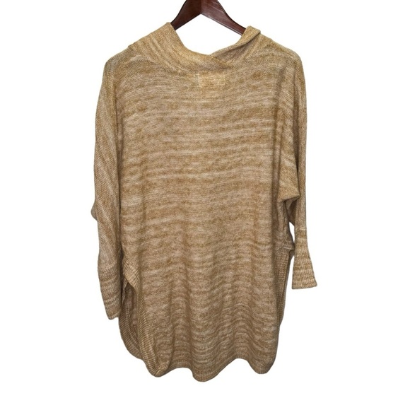 Anthropologie Field Flower Cowl Neck Tunic Sweater Side Slits Size Medium - Picture 3 of 13